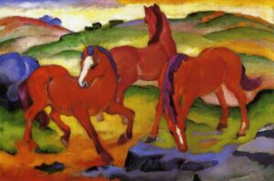 Red Horses, 1911, Franz Marc